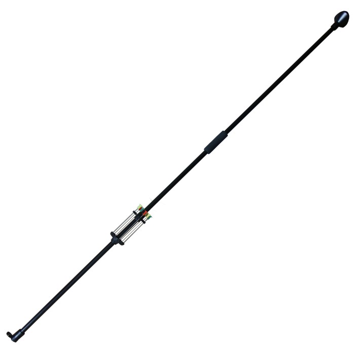 Haller aluminum blowgun, one-piece, black with arrows
